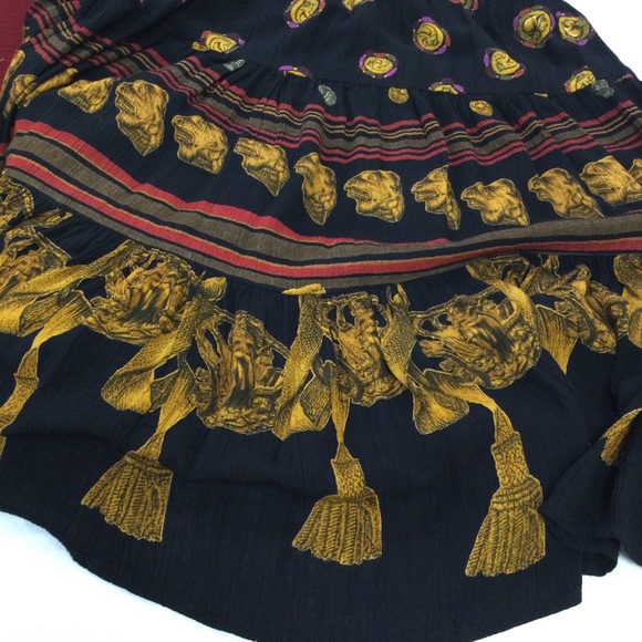 Carole Little Black and Gold Bubble Midi Skirt - Picture 4 of 6